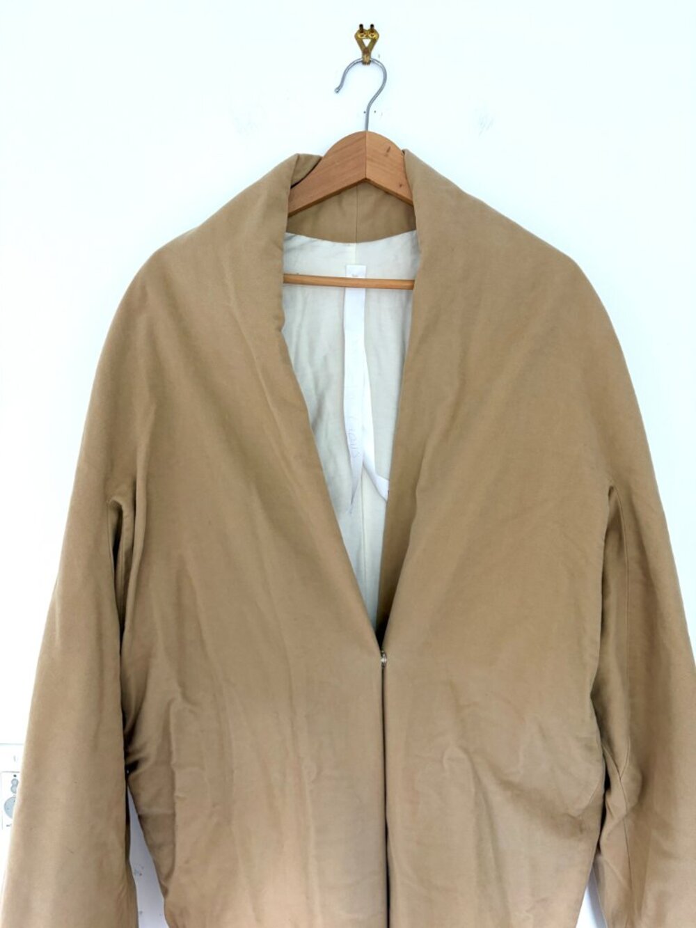 Vintage 90s Angelo Figus Padded Cotton Coat Womens 38 - Picture 7 of 16